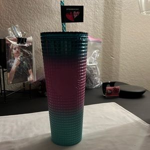 Starbucks + Tim Singleton Pride 2023 Venti 25 oz. cold reusable cup + straw